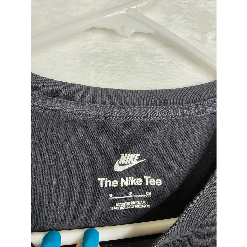 3/$25 Nike Graphic Tee Black Multicolor Swoosh Logo T-Shirt Mens Small